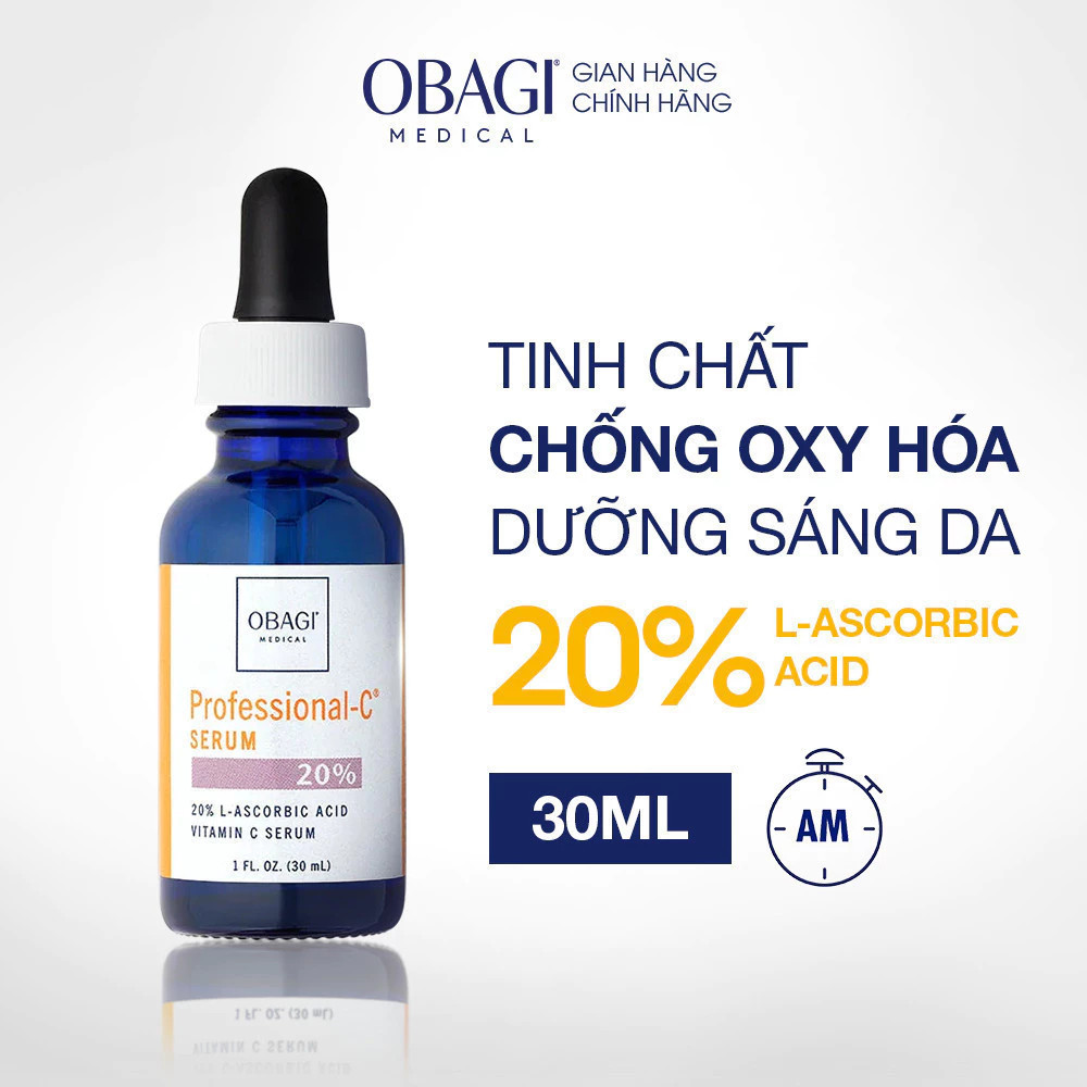 Serum chống oxy hóa, làm đều màu da chứa vitamin C Obagi Professional-C 20%