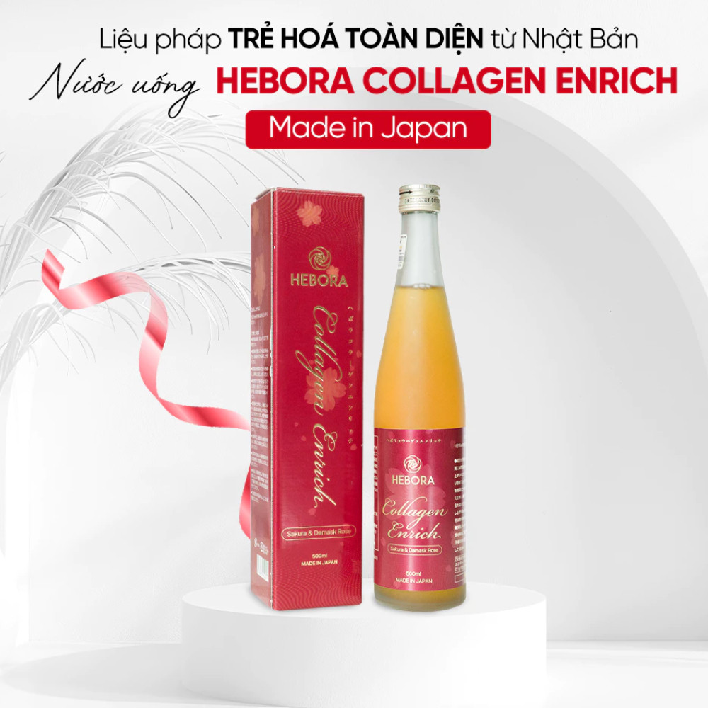 Nước uống Hebora Collagen Enrich Damask Rose Water