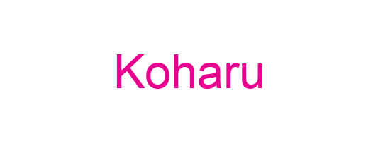 Koharu